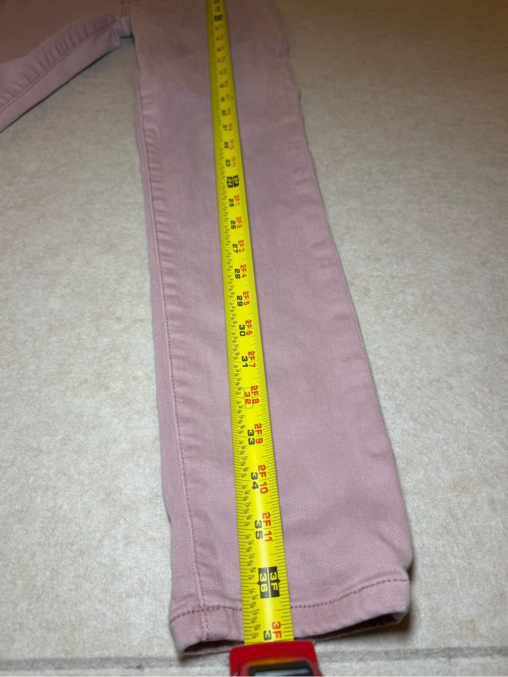 Joe's Jeans Mauve Pink Skinny Straight Leg Jeans Size 27 - Picture 4 of 9